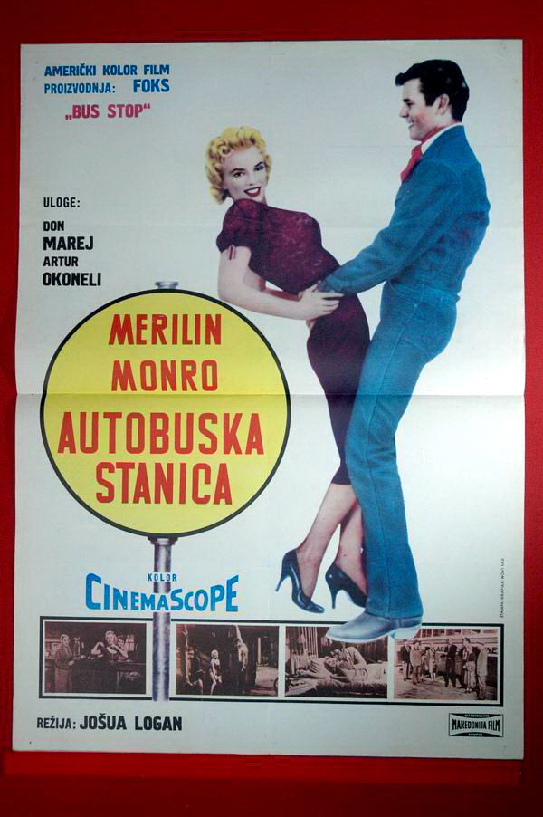 BUS STOP MARILYN MONROE 56 VERY RARE EXYU MOVIE POSTER