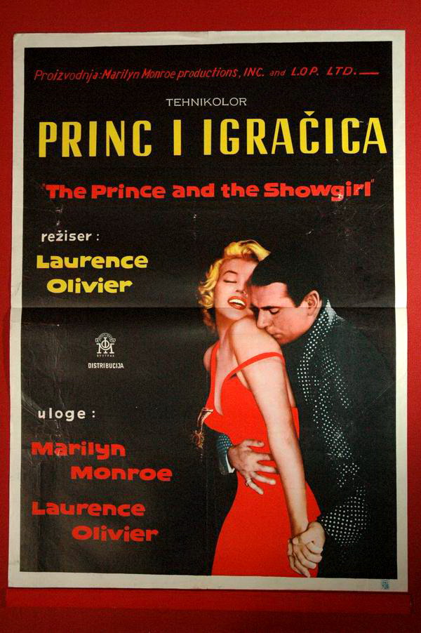 PRINCE & SHOWGIRL M MONROE 57 RARE EXYU MOVIE POSTER