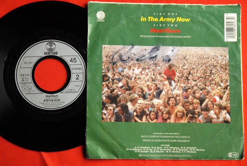 status quo in the army now tab. STATUS QUO IN THE ARMY NOW/ HEARTBURN 1986 GERMAN 7“ PS | eBay