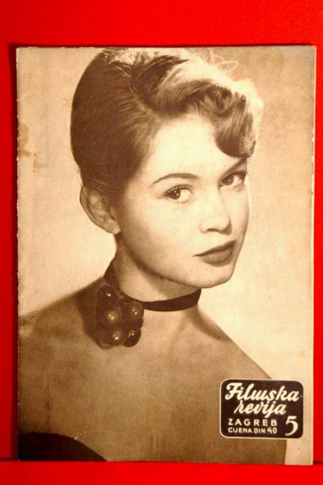 BRIGITTE  BARDOT YOUNG COVER RARE EXYU MAGAZINE 1955