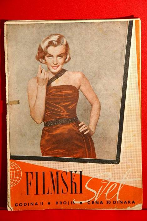 MARILYN MONROE ON COVER 1955 VERY RARE EXYU MAGAZINE