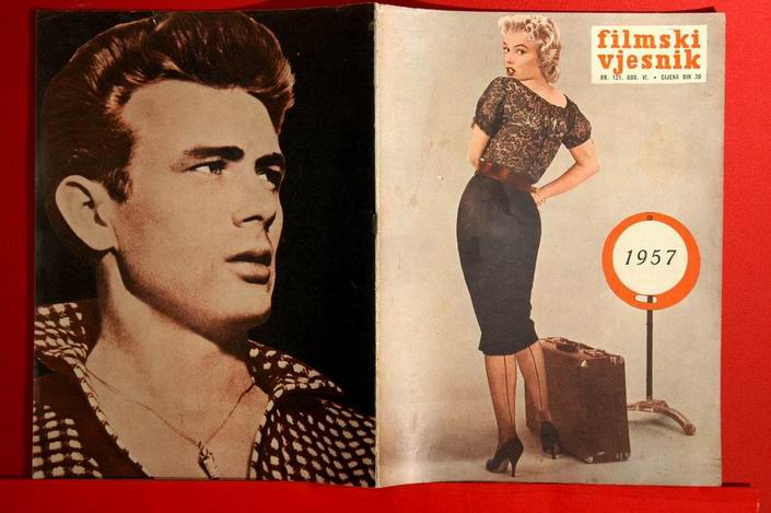 MARILYN MONROE ON COVER MEGA RARE EXYU MAGAZINE 1957