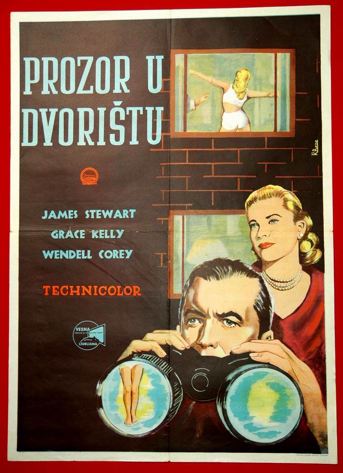 REAR WINDOW HITCHCOCK GRACE KELLYJAMES STEWART POSTER