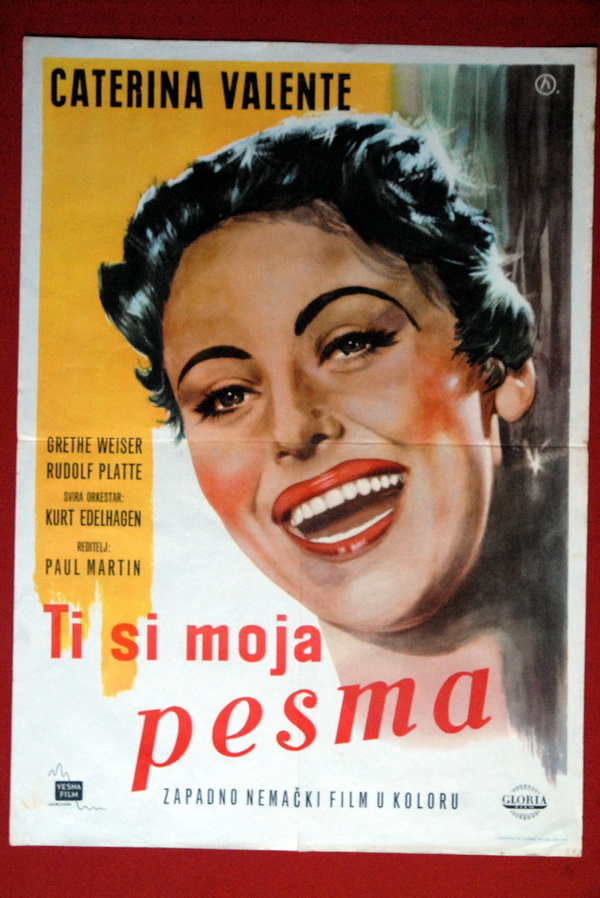 DU BIST MUSIK CATERINA VALENTE 1956 EXYU MOVIE POSTER