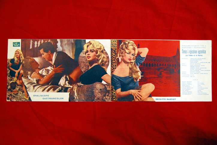 WOMAN LIKE SATAN BARDOT 1958 RARE EXYU MOVIE PROGRAM