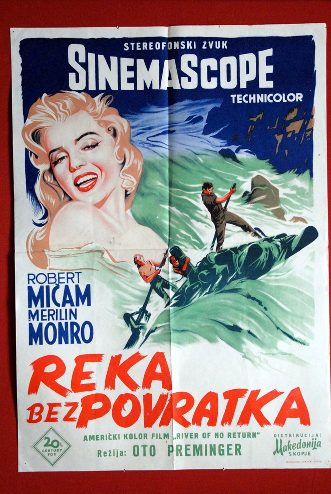 RIVER OF NO RETURN MARILYN MONROE 54 EXYU MOVIE POSTER