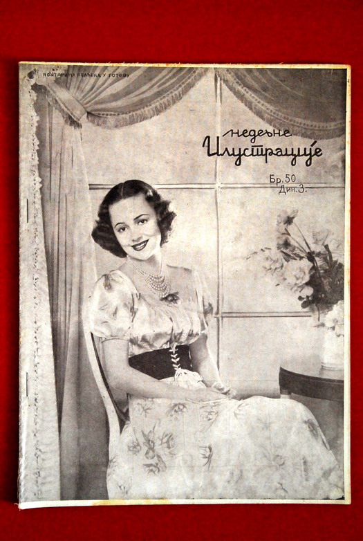 OLIVIA DE HAVILLAND COVER #1 1937 RARE EXYU MAGAZINE