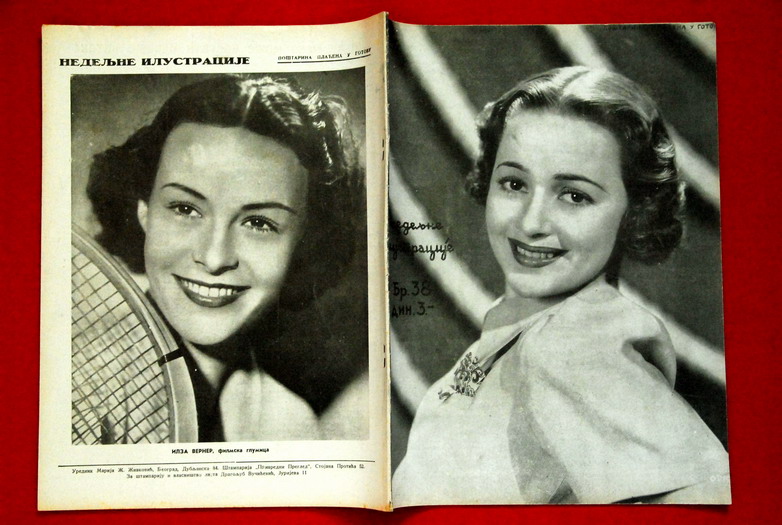 OLIVIA DE HAVILLAND ON COVER#1 1939 RARE EXYU MAGAZINE