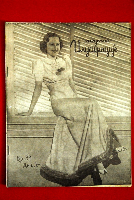 OLIVIA DE HAVILLAND COVER #2 1937 RARE EXYU MAGAZINE