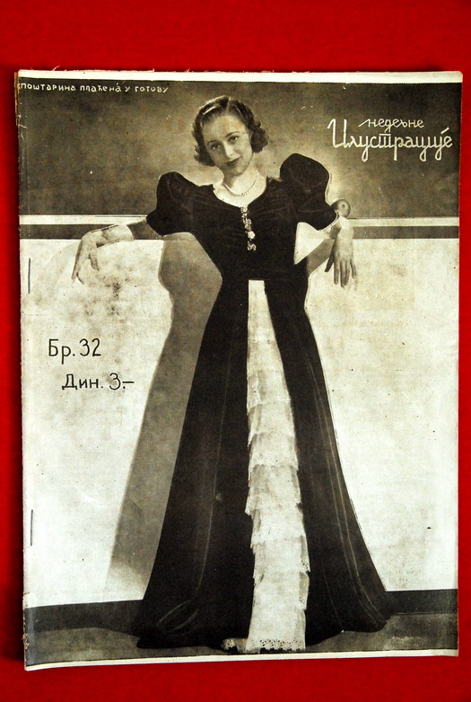 OLIVIA DE HAVILLAND COVER #3 1937 RARE EXYU MAGAZINE