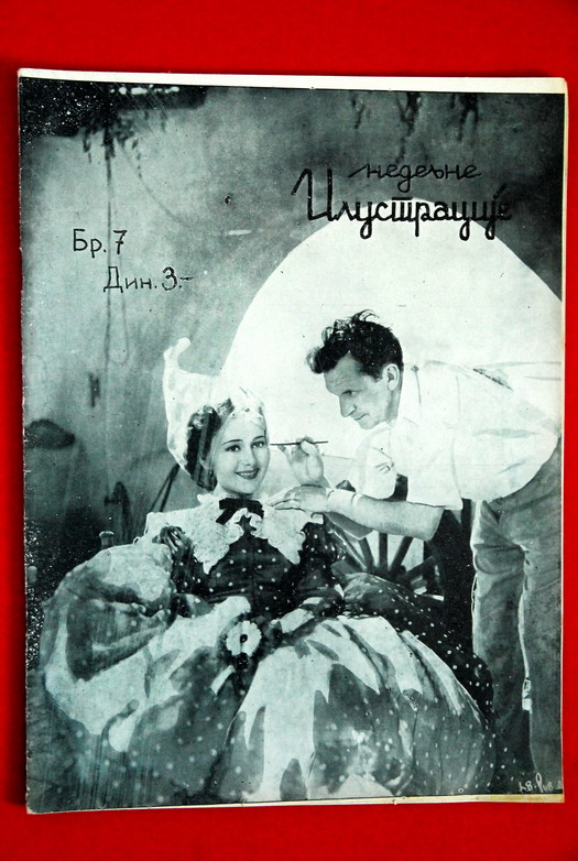 OLIVIA DE HAVILLAND COVER #4 1937 RARE EXYU MAGAZINE