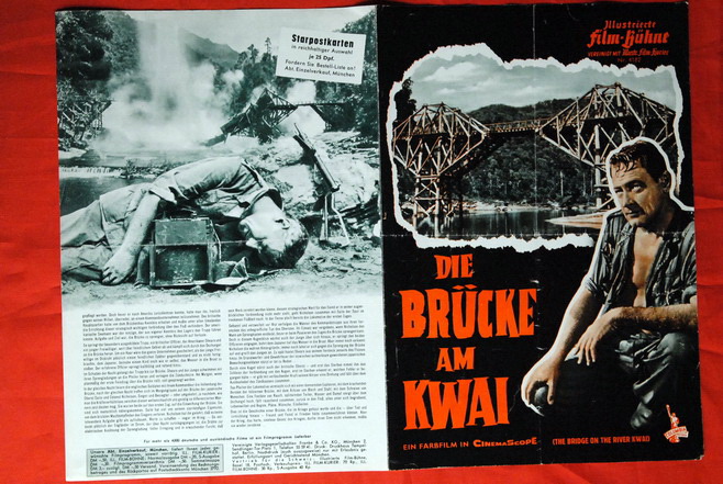 BRIDGE ON RIVER KWAI WW2 LEAN 58’ GERMAN MOVIE PROGRAM
