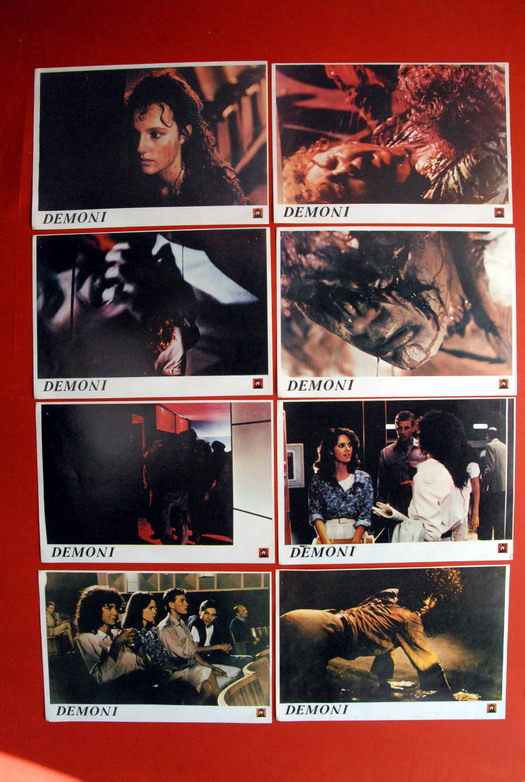 DEMONS HORROR LAMBERTO BAVA 1985 8 EXYU LOBBY CARDS