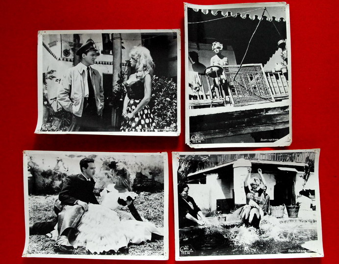 BRIGITTE BARDOT 1959 4x VERY RARE EXYU VINTAGE PHOTOS