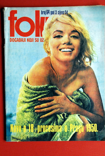 MARILYN MONROE ON COVER 1976 VERY RARE EXYU MAGAZINE