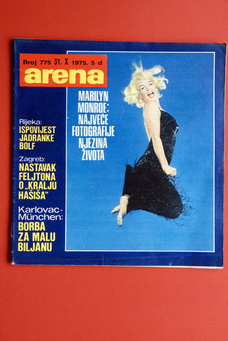 MARILYN MONROE ON COVER 1975 VERY RARE EXYU MAGAZINE