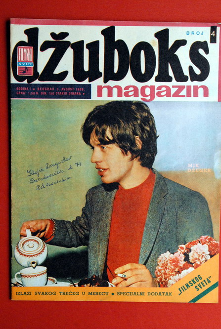 ROLLING STONES MICK JAGGER ON COVER 1966 EXYU MAGAZINE