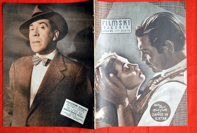 CLARK GABLE V LEIGH COVER FERNANDEL 1954 EXYU MAGAZINE