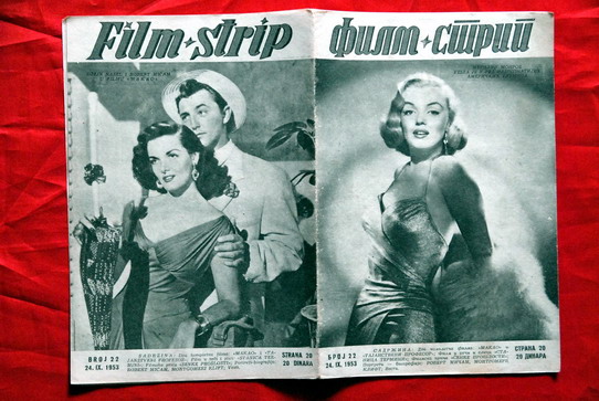 MARILYN MONROE COVER MITCHUM RUSSELL 53 EXYU MAGAZINE