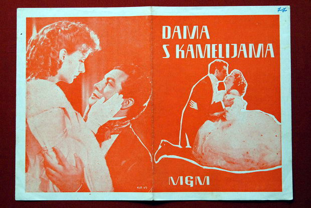 CAMILLE GARBO TAYLOR CUKOR 1936 RARE EXYU MOVIE PROGRAM