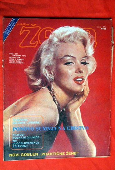 MARILYN MONROE ON COVER 1975 RARE EXYU MAGAZINE