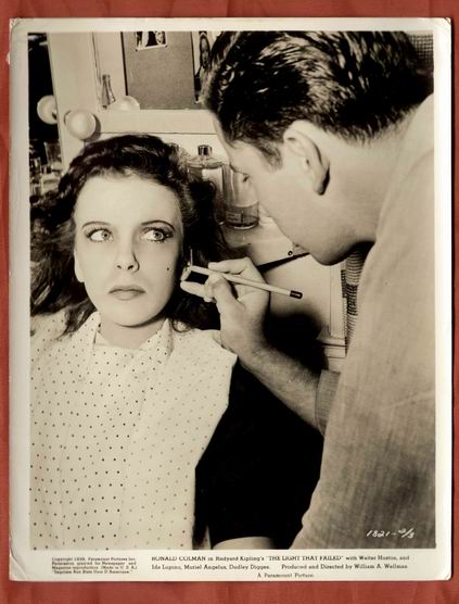 BUDDY WESTMORE IDA LUPINO 1939 BEHIND SCENES RARE PHOTO