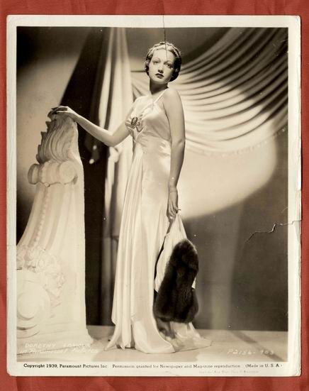 DOROTHY LAMOUR ART DECO GLAMOUR ORIGINAL VINTAGE PHOTO