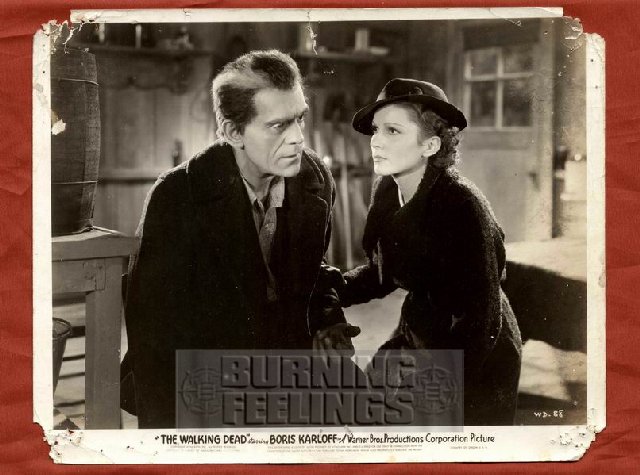 BORIS KARLOFF WALKING DEAD 30’ ORIGINAL VINTAGE PHOTO