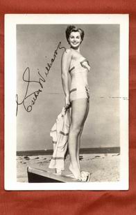 ESTHER WILLIAMS 40’ RARE AUTOGRAPHED FACSIMILE PHOTO