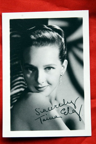 TAINA ELG FINNISH 50’ RARE AUTOGRAPHED PROMO PHOTO