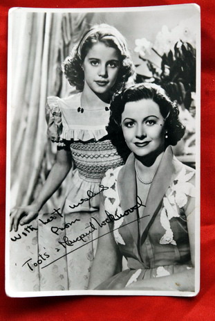 MARGARET LOCKWOOD 50’ RARE AUTOGRAPHED PROMO PHOTO #2