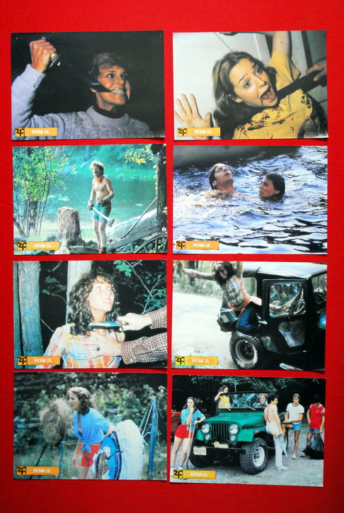 FRIDAY 13TH HORROR CUNNINGHAM 8x RARE EXYU LOBBY CARDS