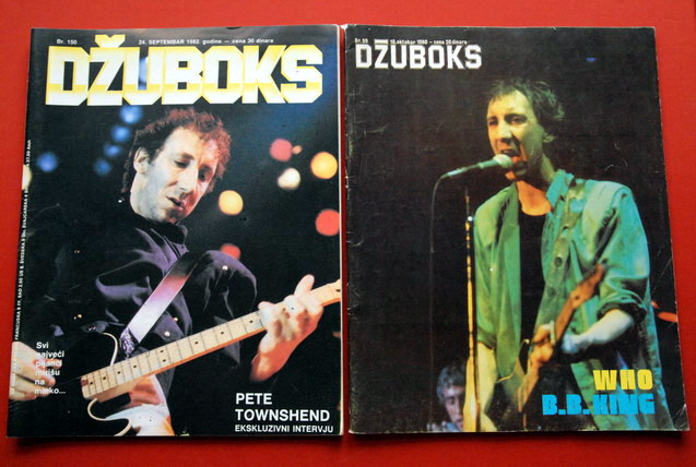 THE WHO 2x ON UNQUE COVER PETE TOWNSHEND RARE MAGAZINES
